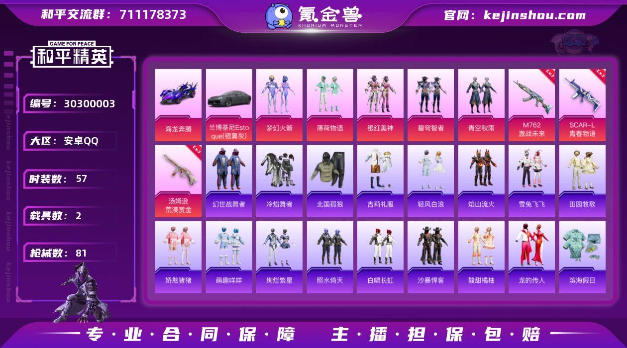 5粉装 3粉枪 2载具 57套装 81枪皮...