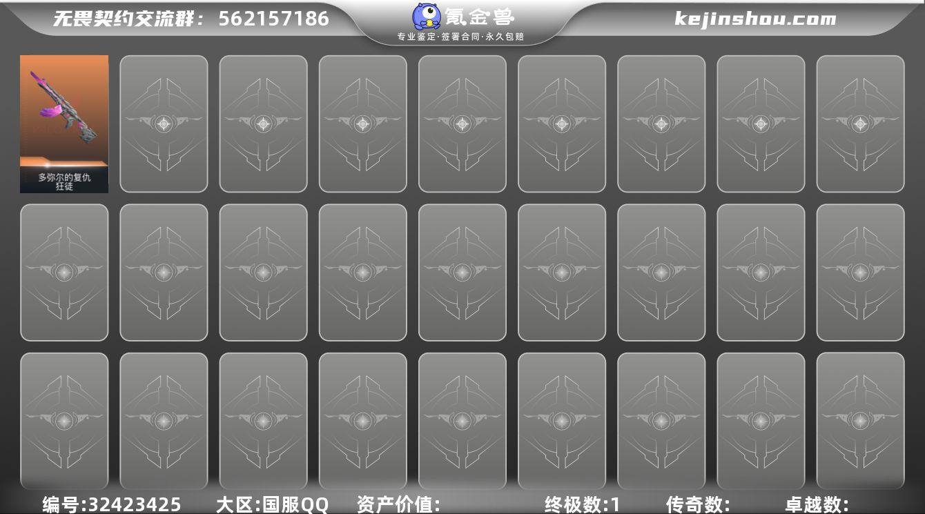 【WYF2597】终极*1/皮肤*2/等级...