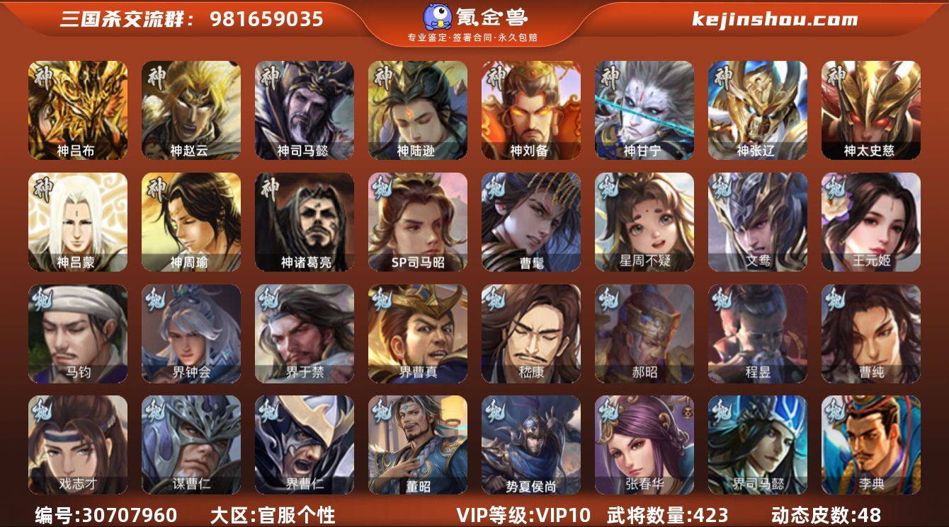 官阶:大将军；VIP等级:VIP10；史诗...