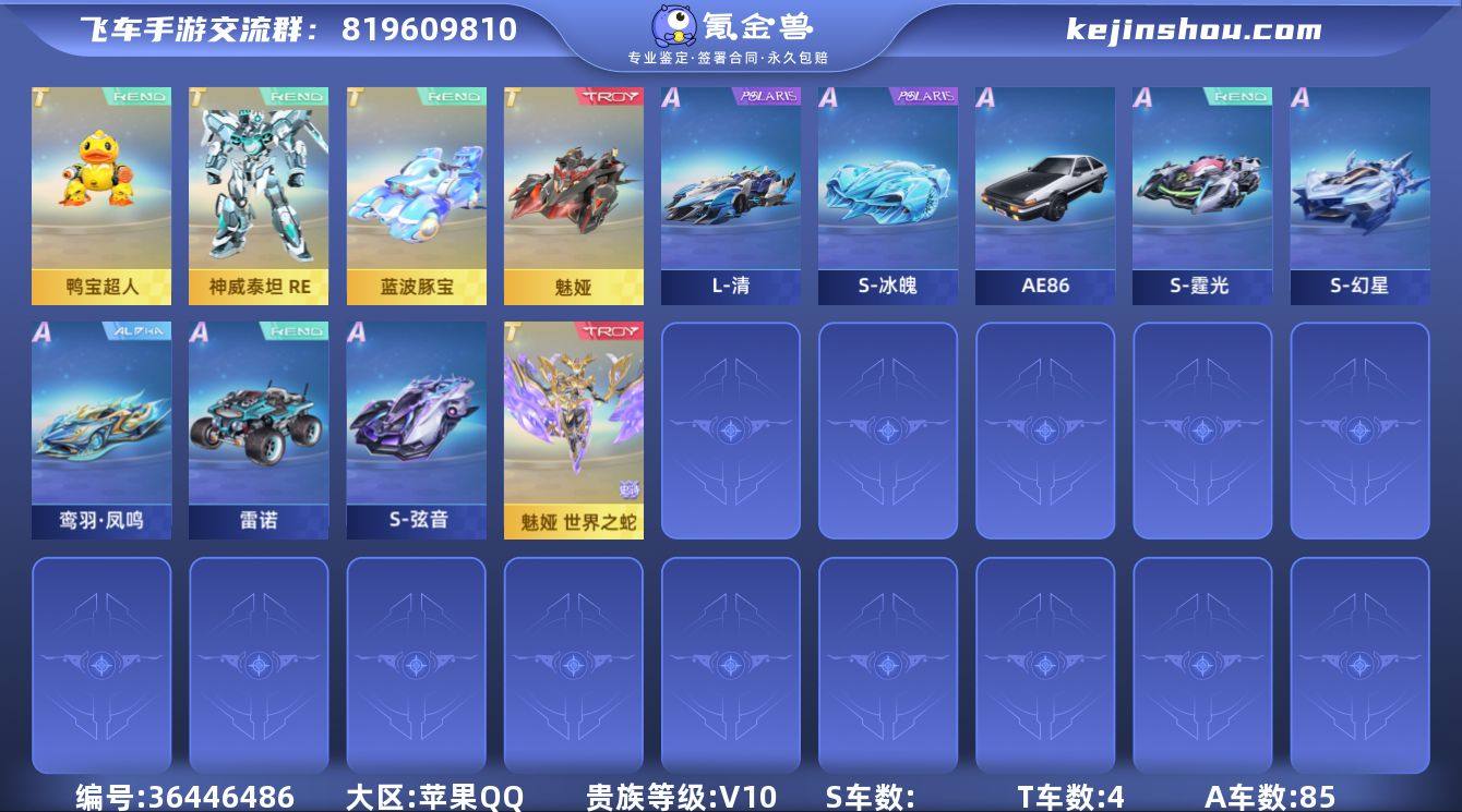 实名: 可修改 永久T车: 鸭宝超人,神威...