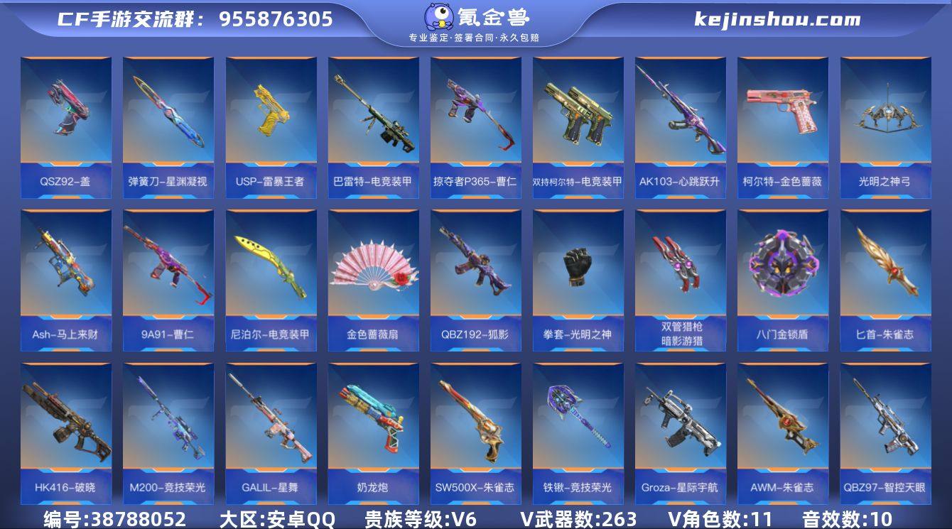 贵族等级:V6 王者武器数:19 v武器数...