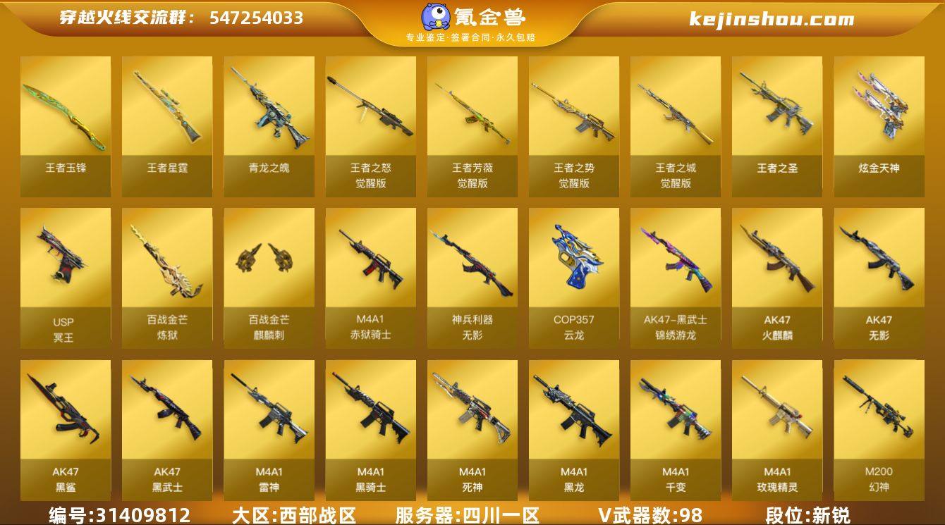 四川一区-113V-18王者武器数-1炫金...