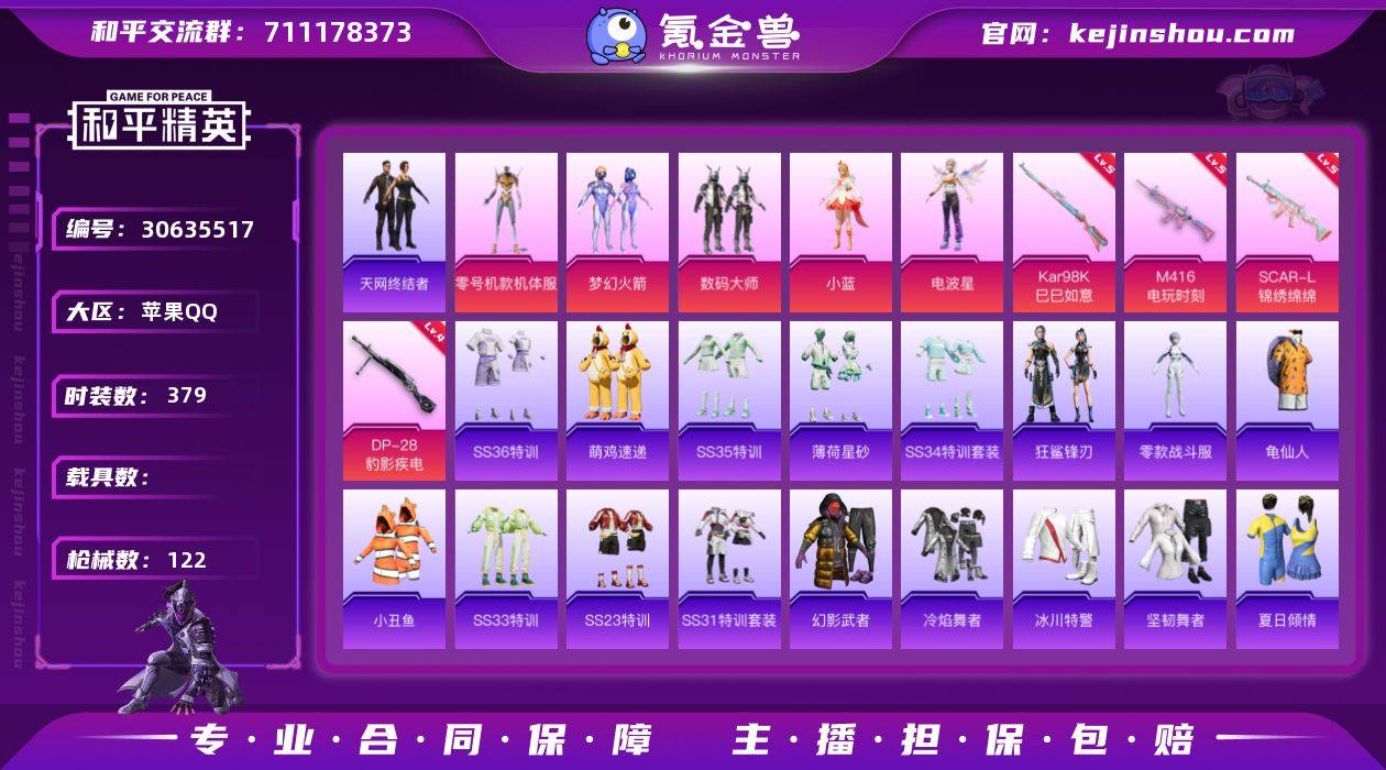 0载具-98套装-122枪皮-苹果手Q-可...