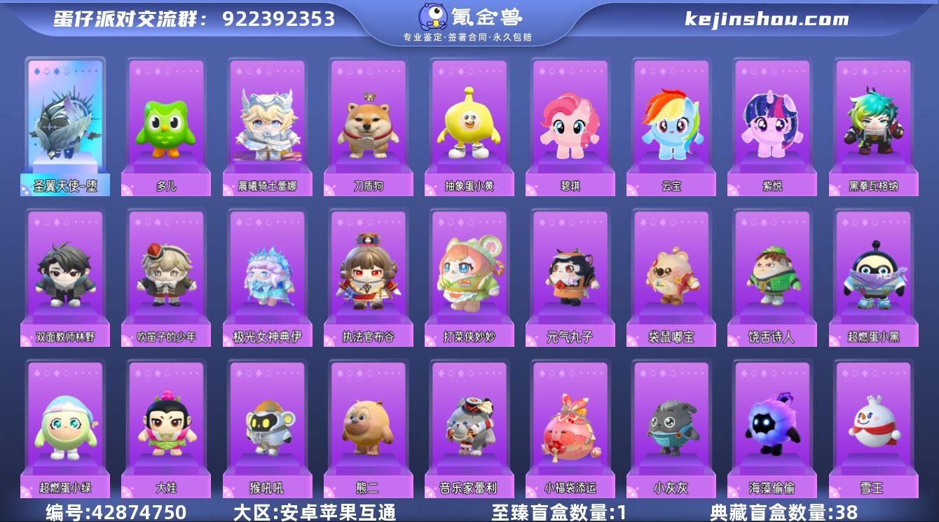潮流度:52510 等级:80 至臻盲盒数...
