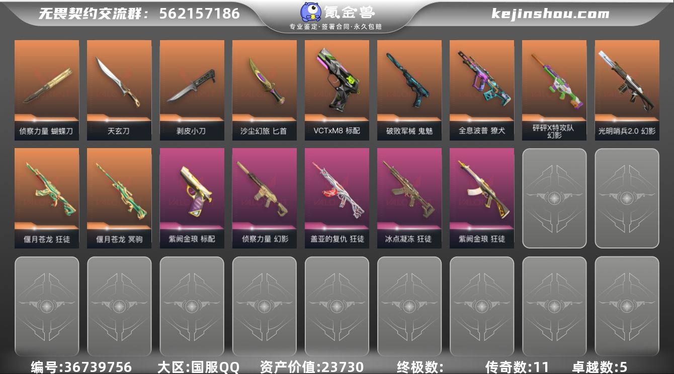 段位: 未定级 近战武器皮肤: 蝴蝶刀-侦...