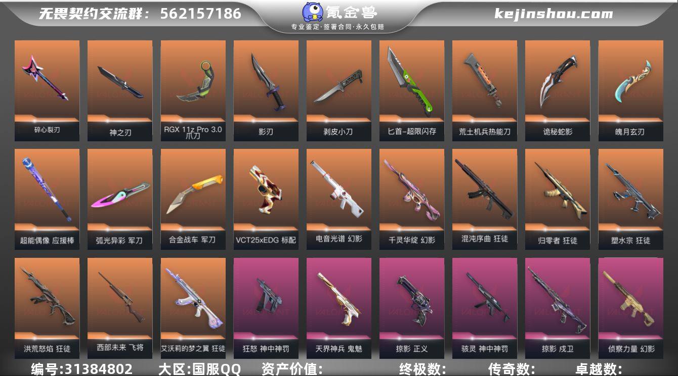 段位: 未定级 套装: 掠影套装,神中神罚...