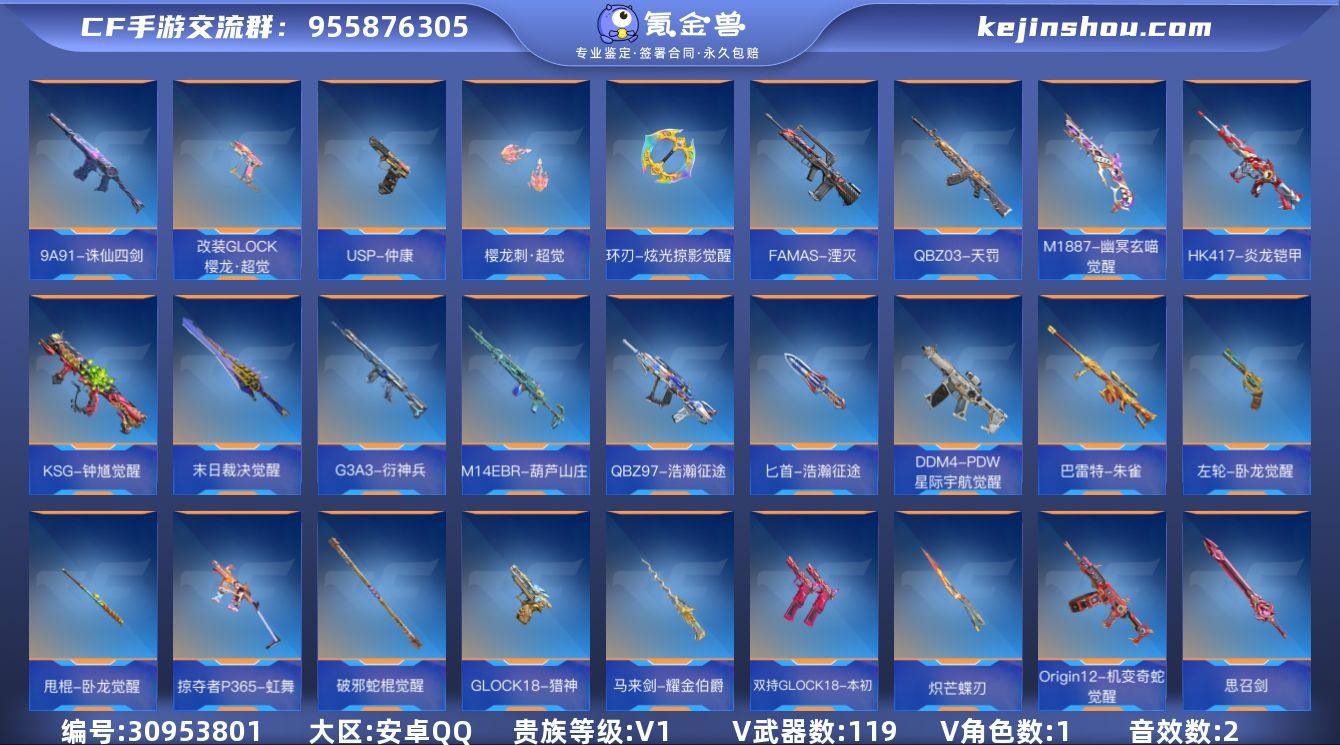 贵族等级:V1 王者武器数:8 v武器数:...