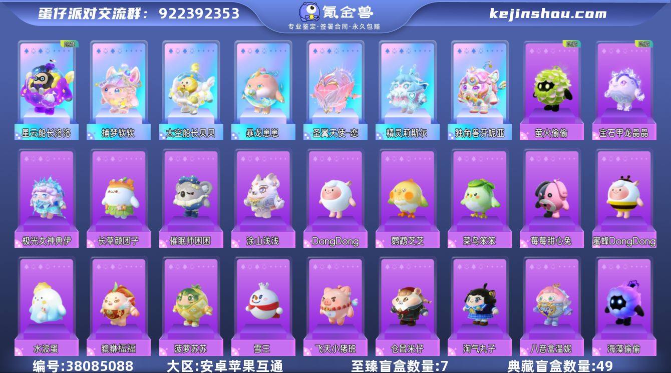潮流度:75334 等级:45 至臻盲盒数...