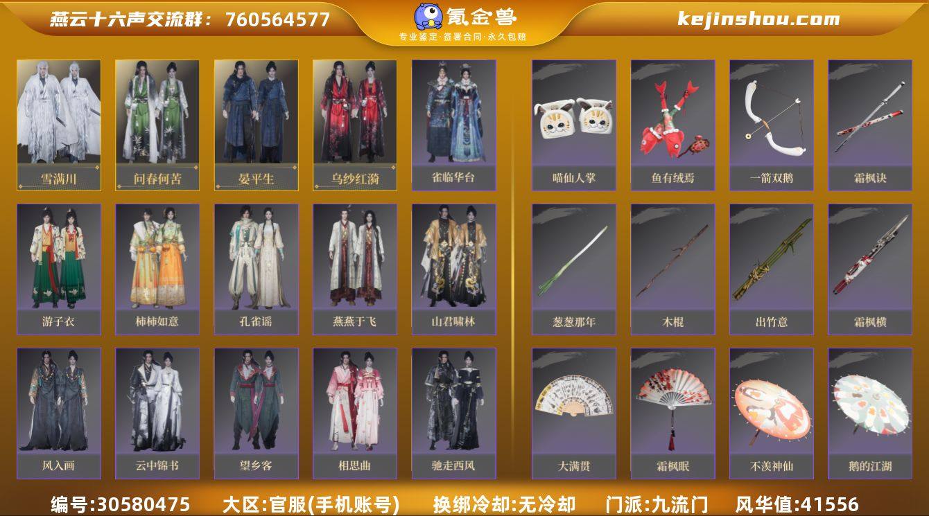 已用八音窍数量:5 风华值:41556 雪...