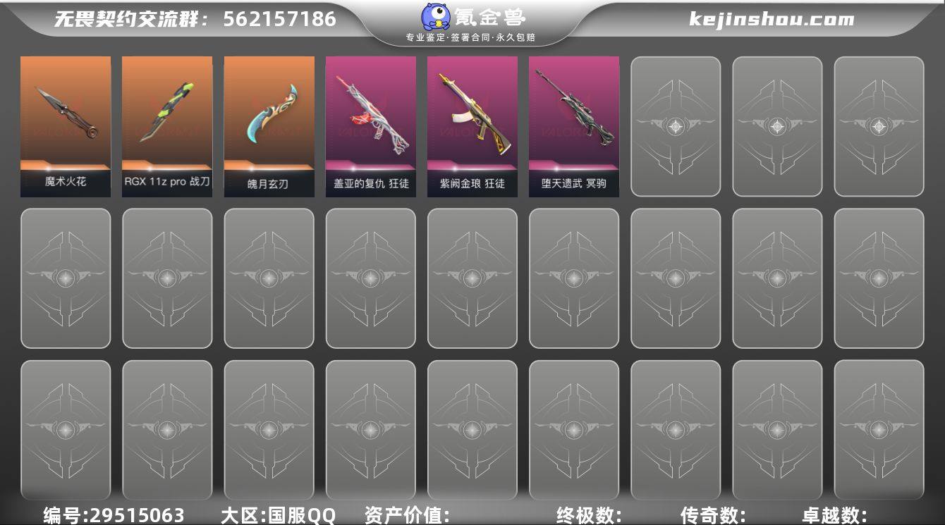 B190635   无畏契约/57等级/未...