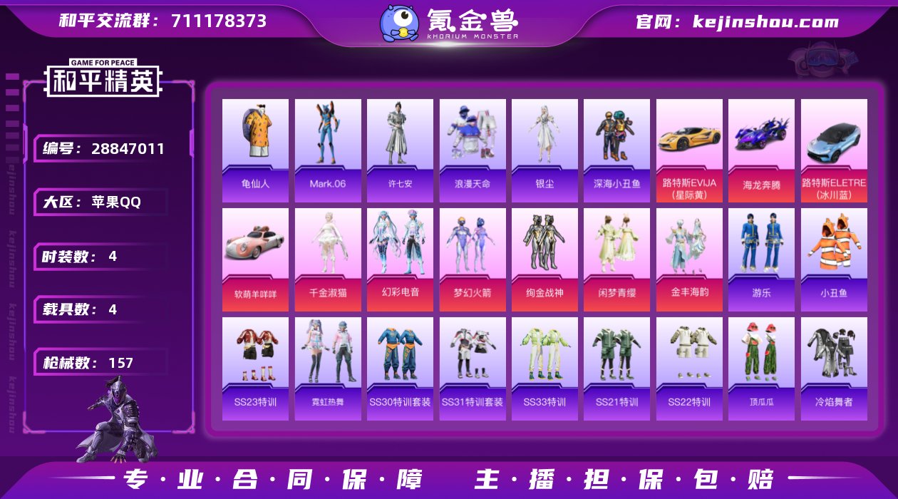 4载具-131套装-157枪皮-苹果手Q-...