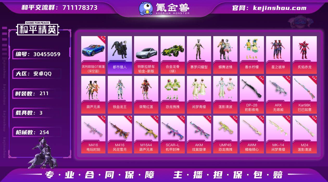 【3级升级车都市男神11粉装12特效枪3载...