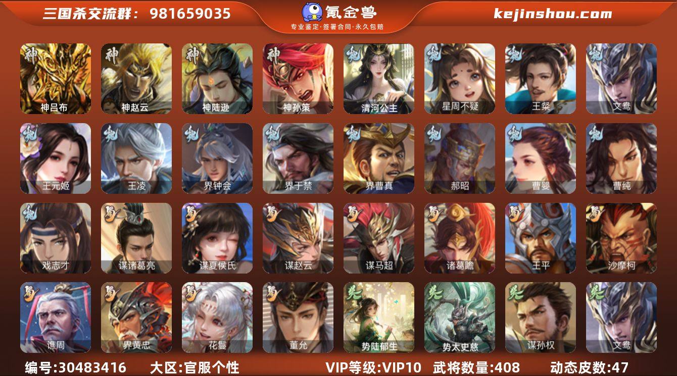 官阶:大将军；VIP等级:VIP10；史诗...