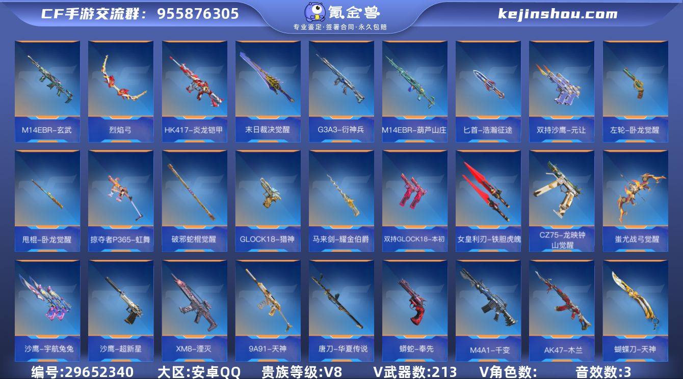 贵族等级:V8 王者武器数:16 v武器数...