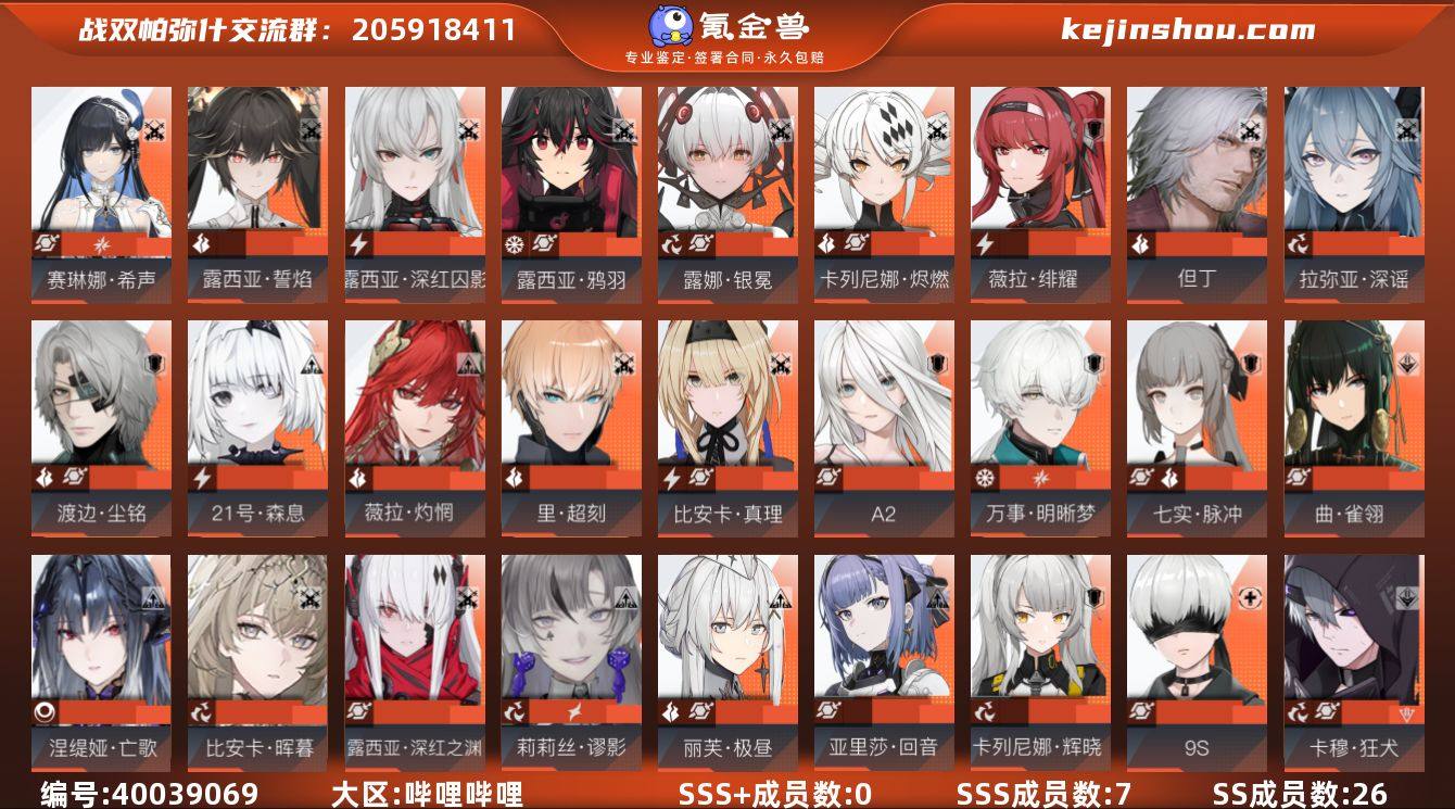 SSS+成员数量:0 SSS成员数量:7 ...