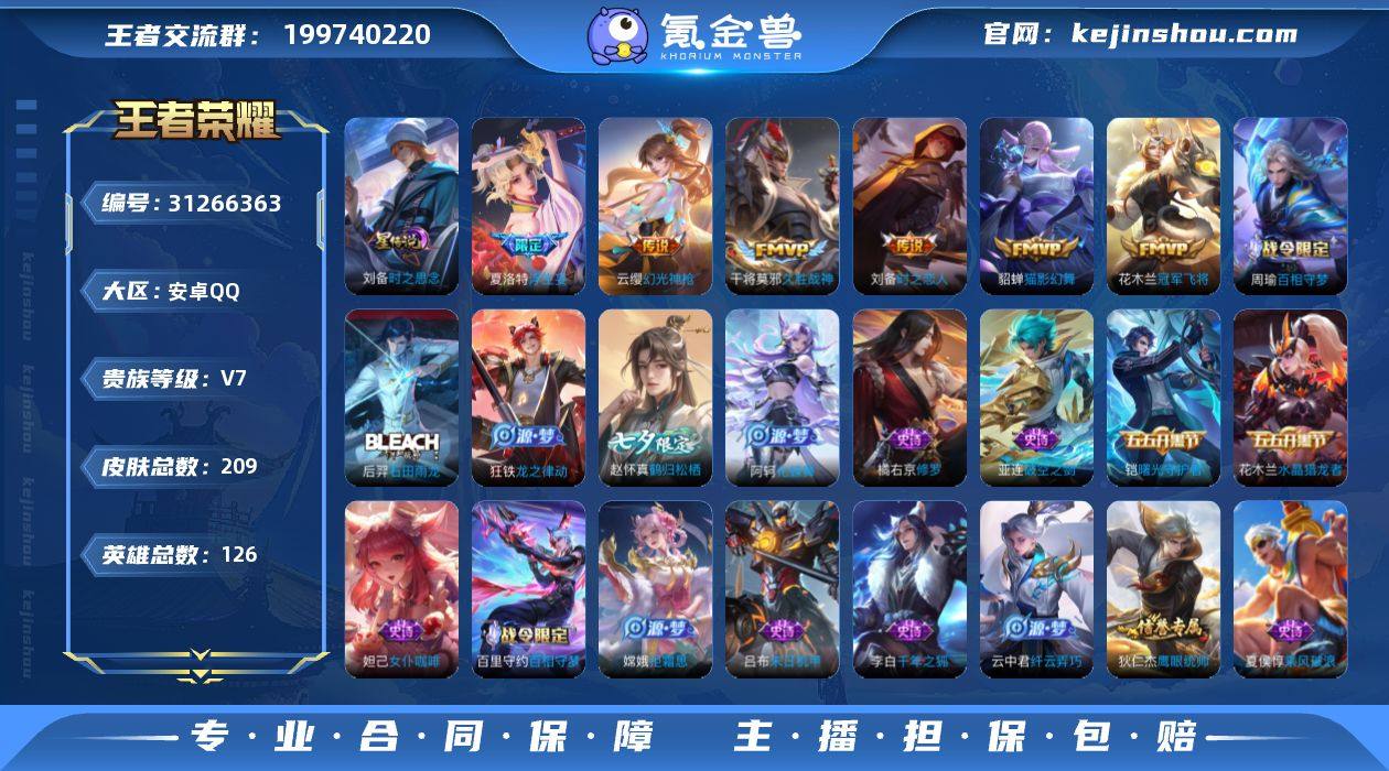 MWZ105034【209皮肤v7 9传说...