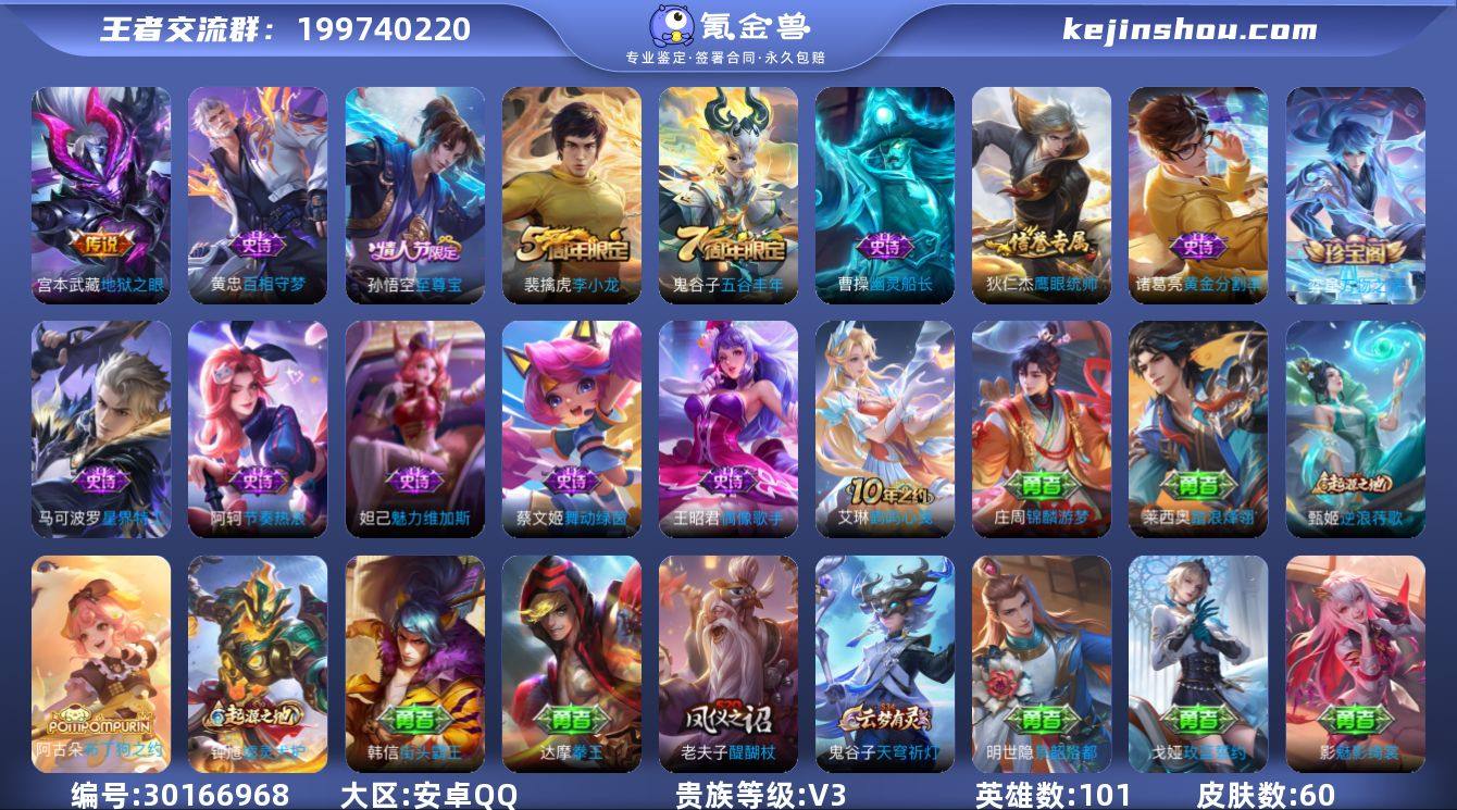 60皮肤1传说13史诗22限定-763紫星...