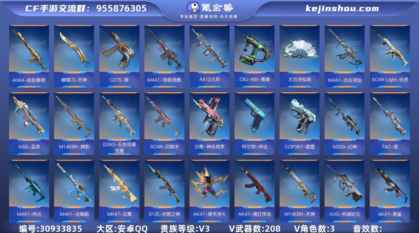 【QZX2207】VIP3/208V/王者...