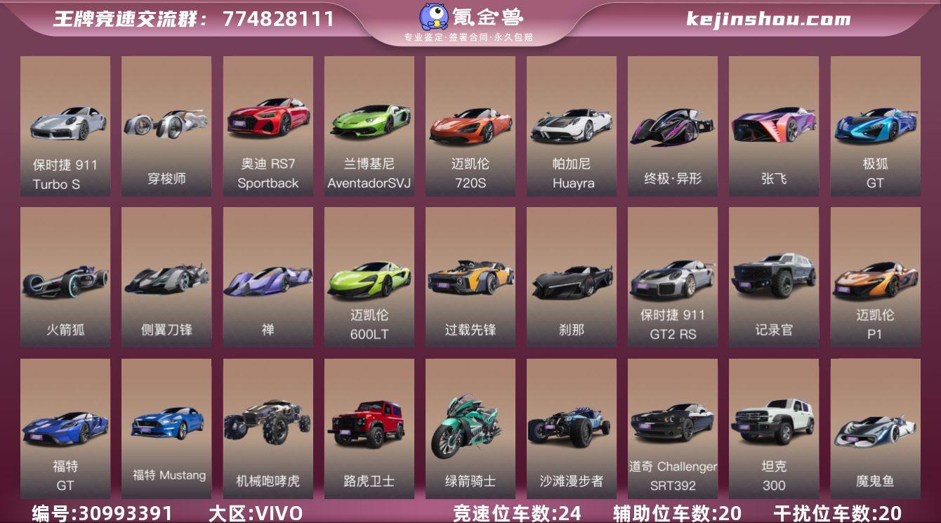 干扰位车辆数:20 竞速位车辆数:24 辅...