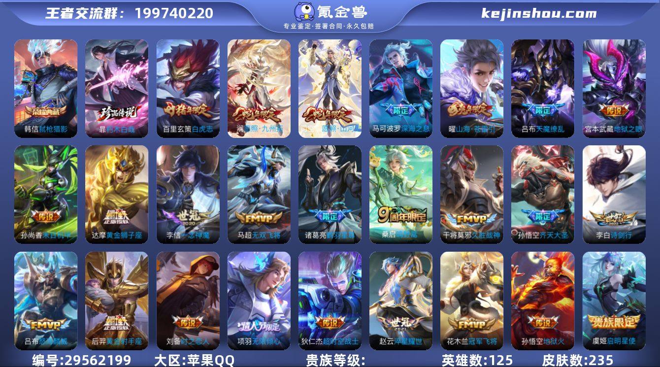 实名: 可修改 235皮 1典藏 1珍品 26传