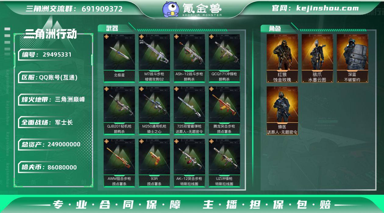 【SJ3974】总资产(M)：249M/哈...