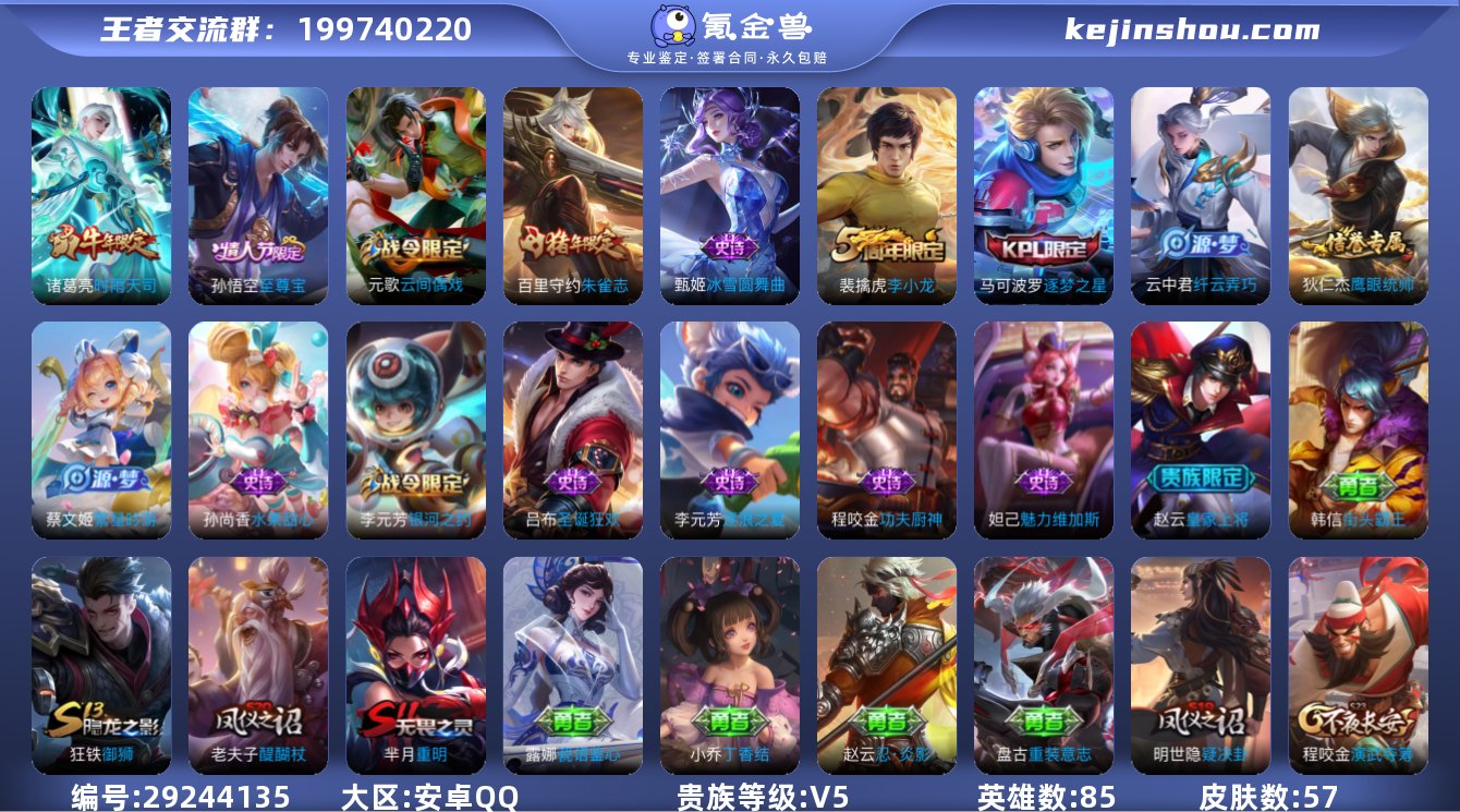 实名: 可修改 贵族等级: V5 英雄数:...