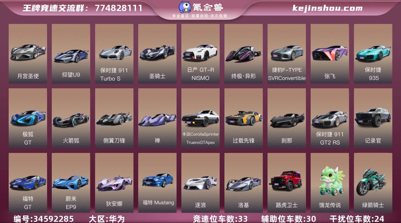 干扰位车辆数:24 竞速位车辆数:33 辅...