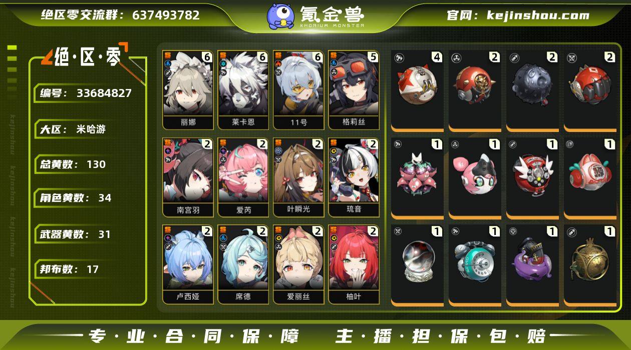 邮箱: 未绑定 总黄数: 130 拥有S级...