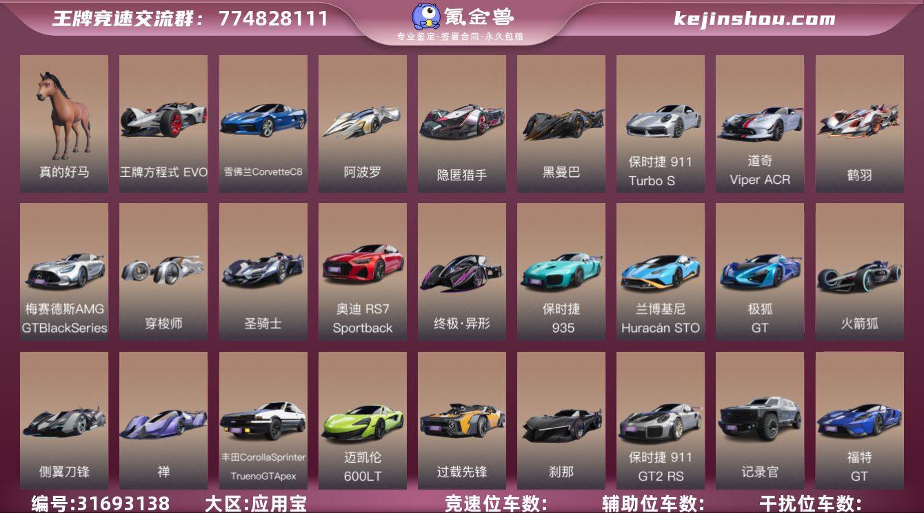 天平位车辆数:4 真的好马，王牌方程式 E...