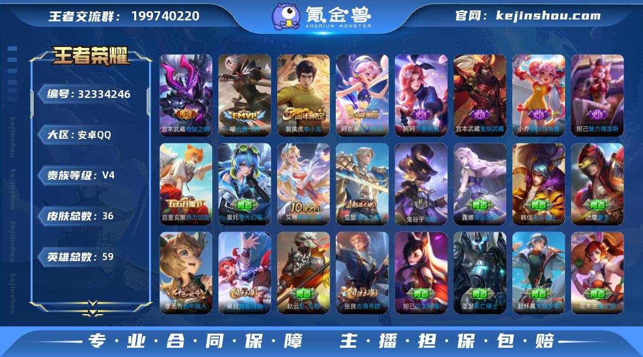 安卓Q 可二次 2传说 59英雄36皮肤 ...