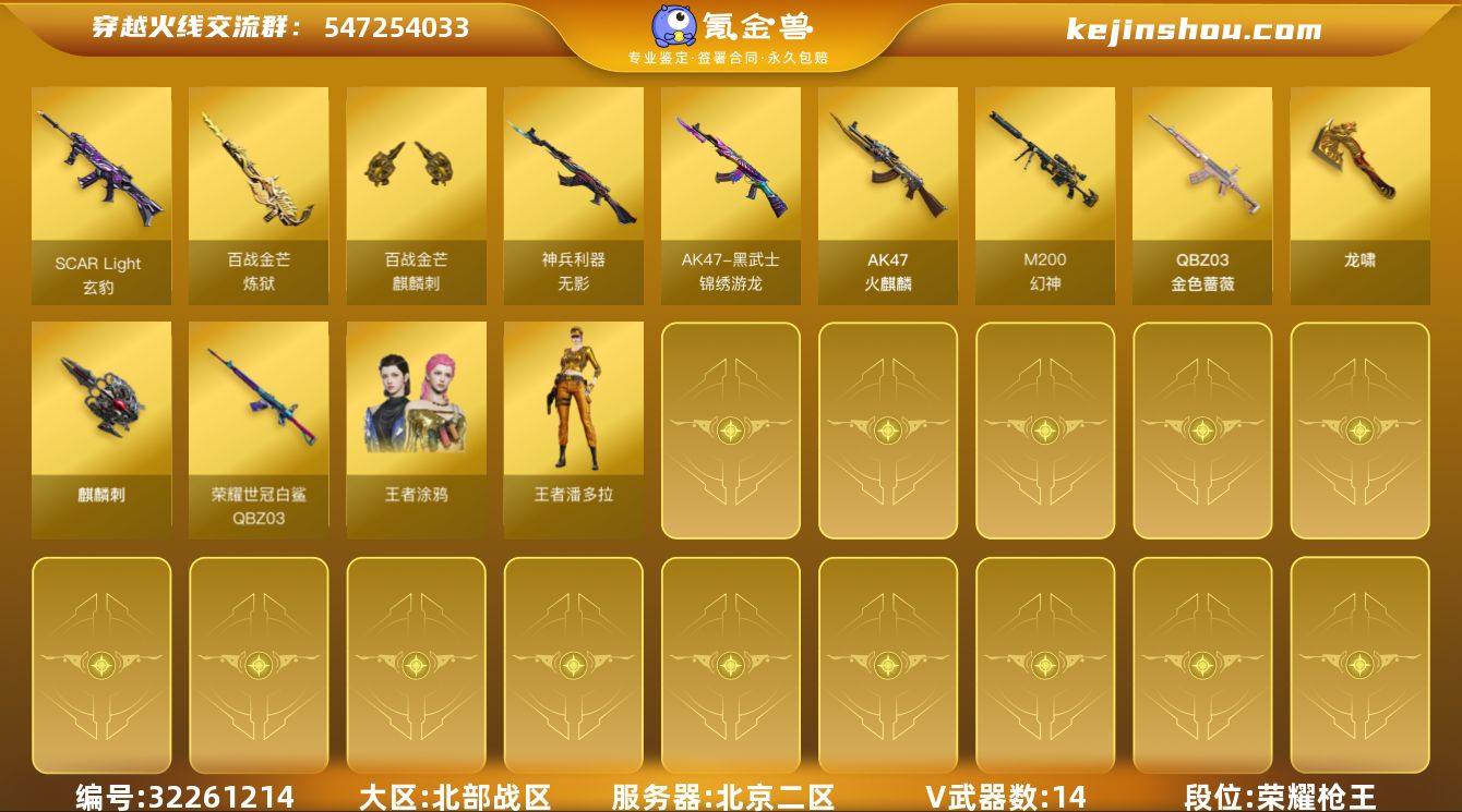 北京二区-15V-2王者-0炫金
【热门武...