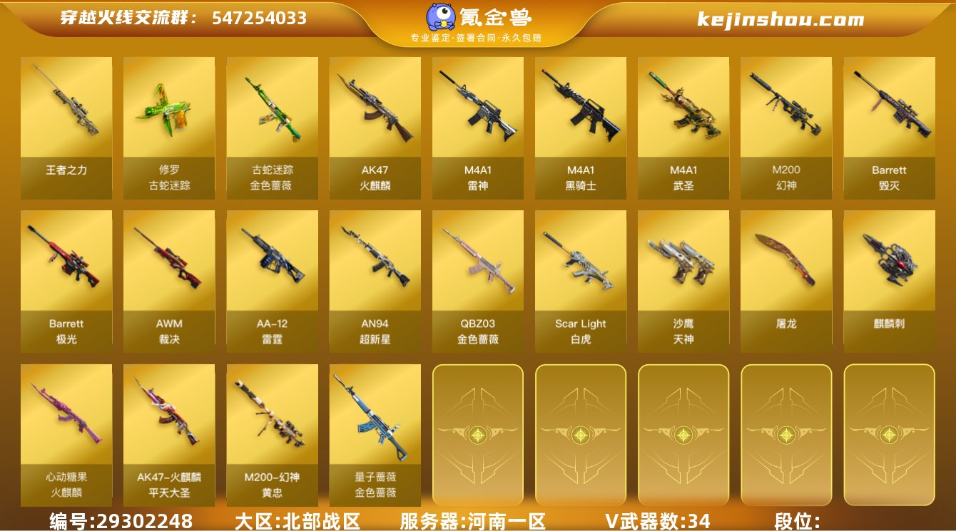 【段位:河南一区|荣耀元帅|Lv.102】...