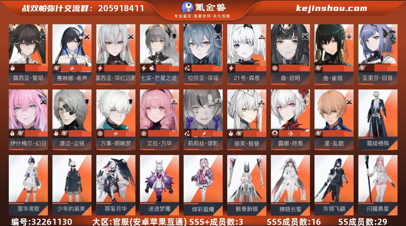 SSS+成员数量:3 SSS成员数量:16...