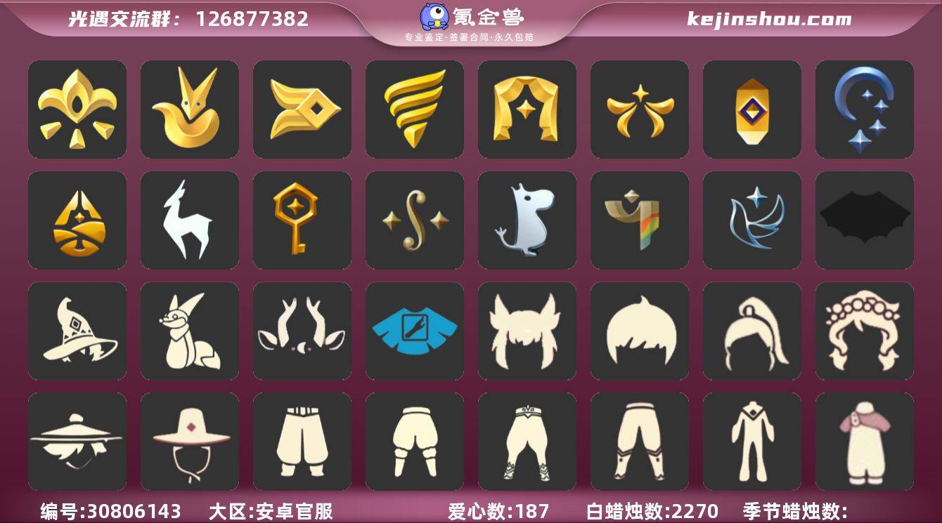 区服：安卓  翼数量：193  季卡数：1...