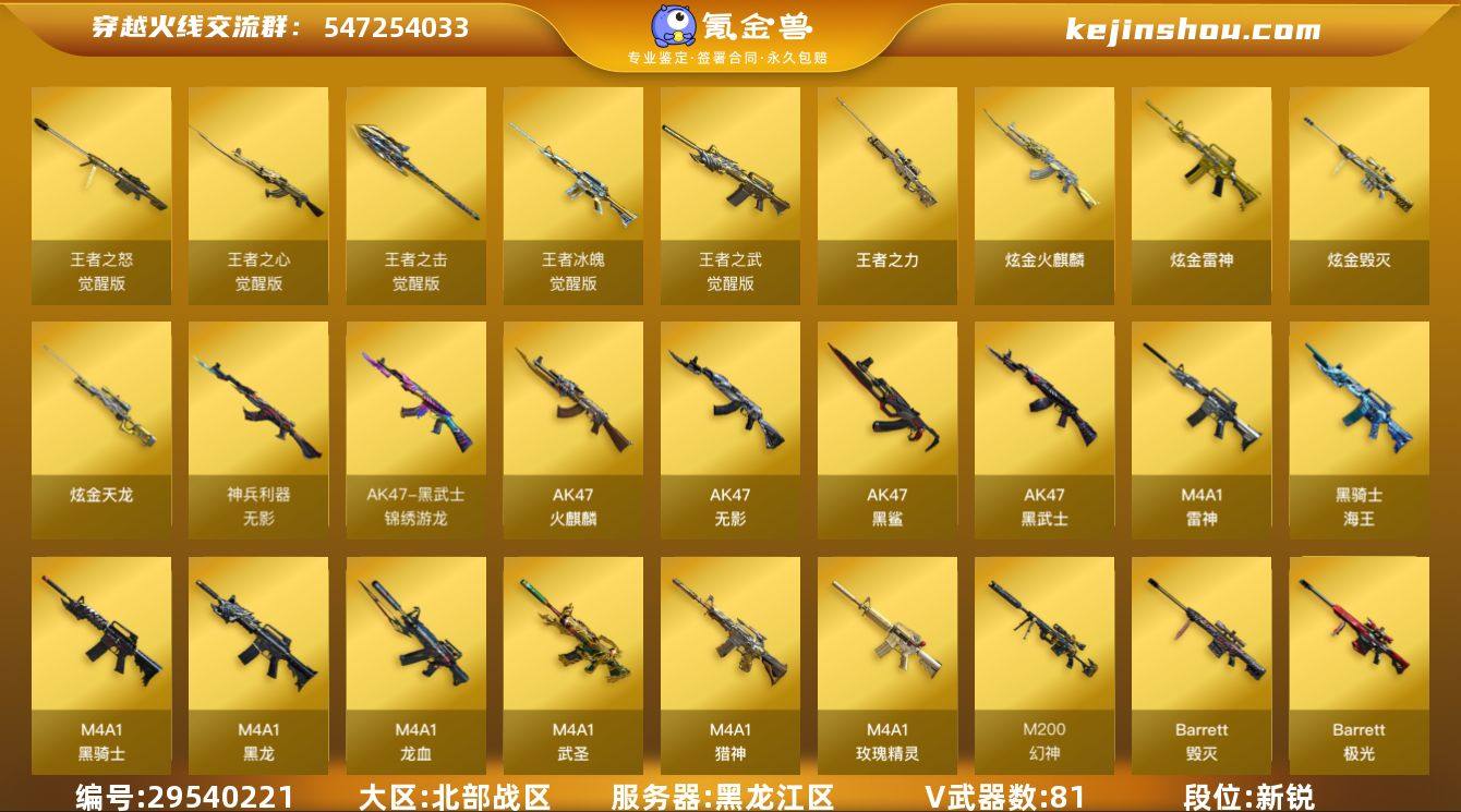 【双全号/QBZ03-金色蔷薇*2,M20...