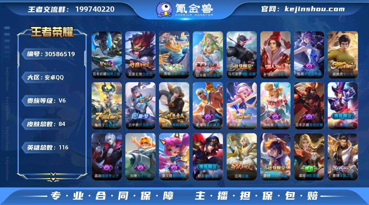 实名: 不可修改 贵族等级: V6 英雄数...