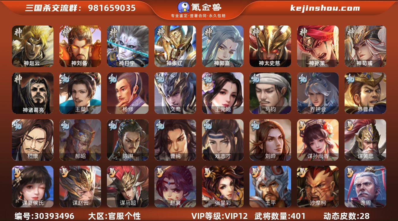 官阶:大将军；VIP等级:VIP12；史诗...