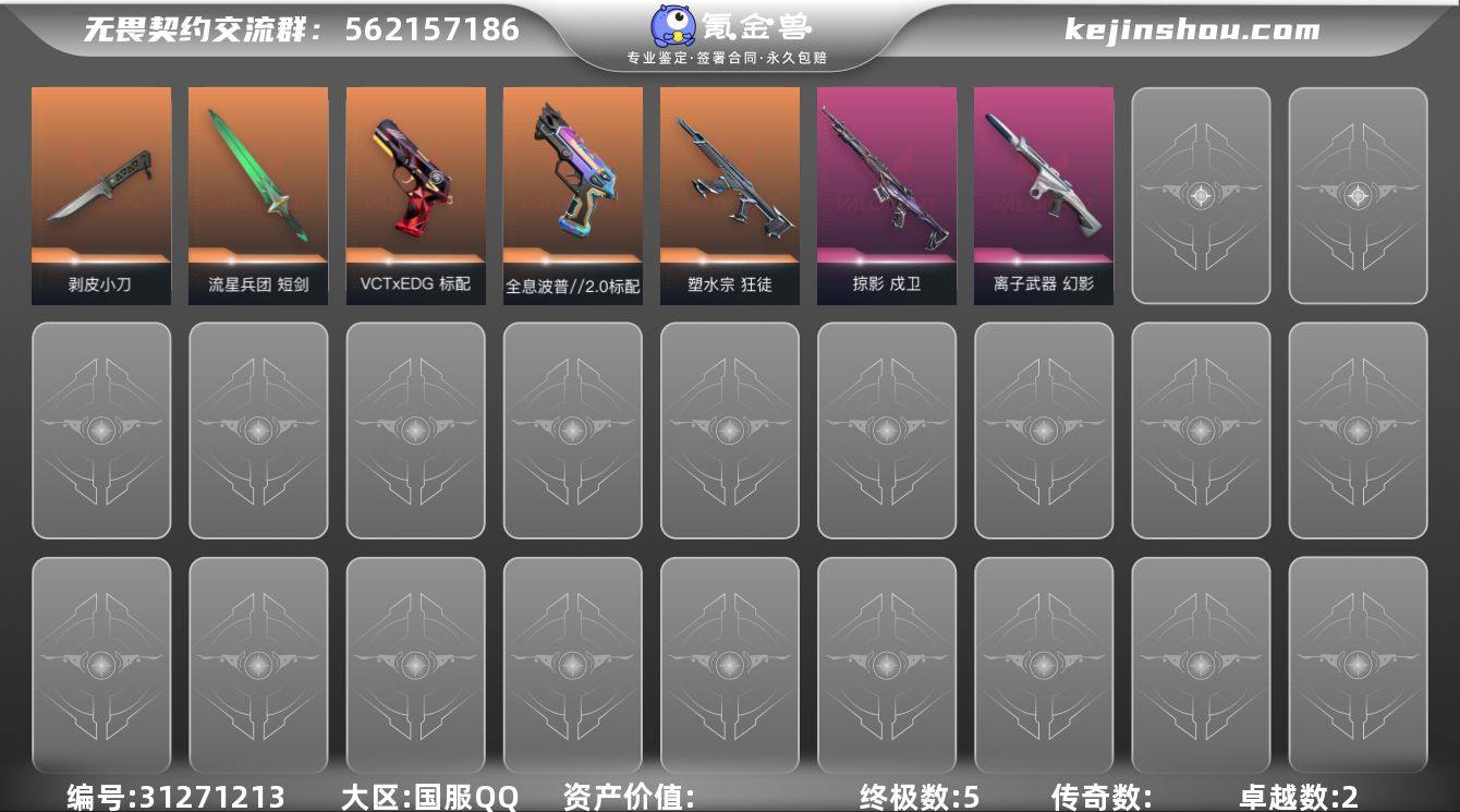 【套装】：VCTxEDG 队伍套装
【英雄...