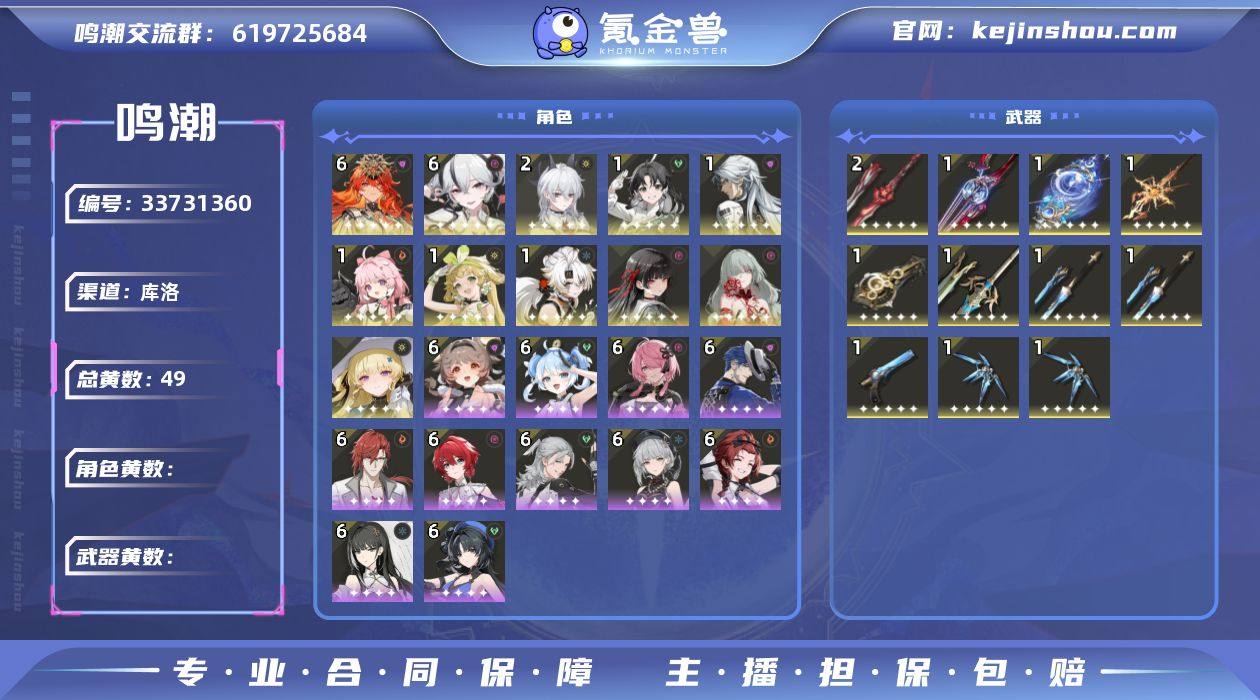 联觉等级:80 总黄数:49 6鸣奥古斯塔...