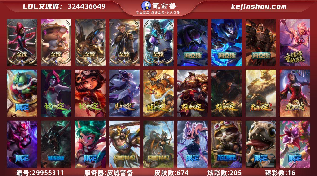 t31294【皮城警备】674皮肤 205...