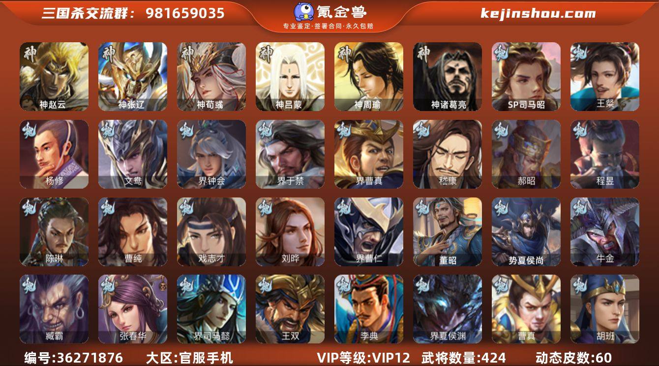 VIP等级: VIP12 官阶: 大将军 ...