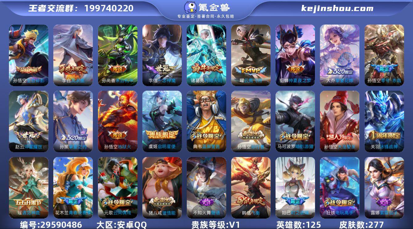 125英雄-277皮肤-【WZN5019】...