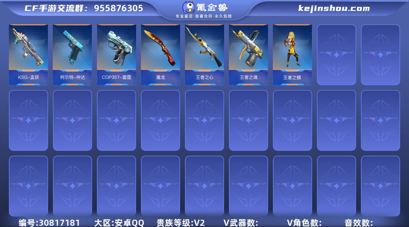 HG702364/【心蝶霆尊4把王者主武+...