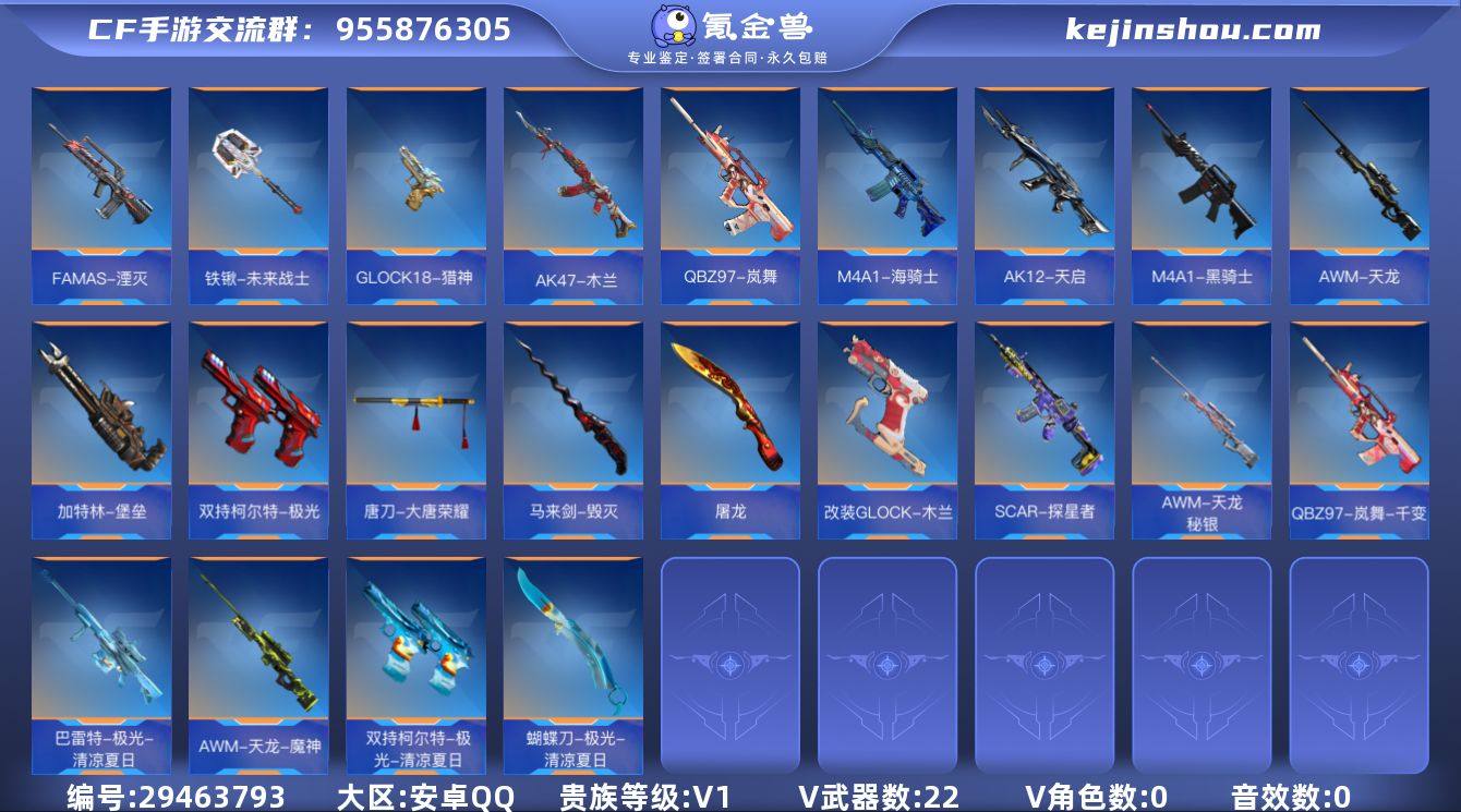 贵族等级:V1 王者武器数:0 v武器数:22