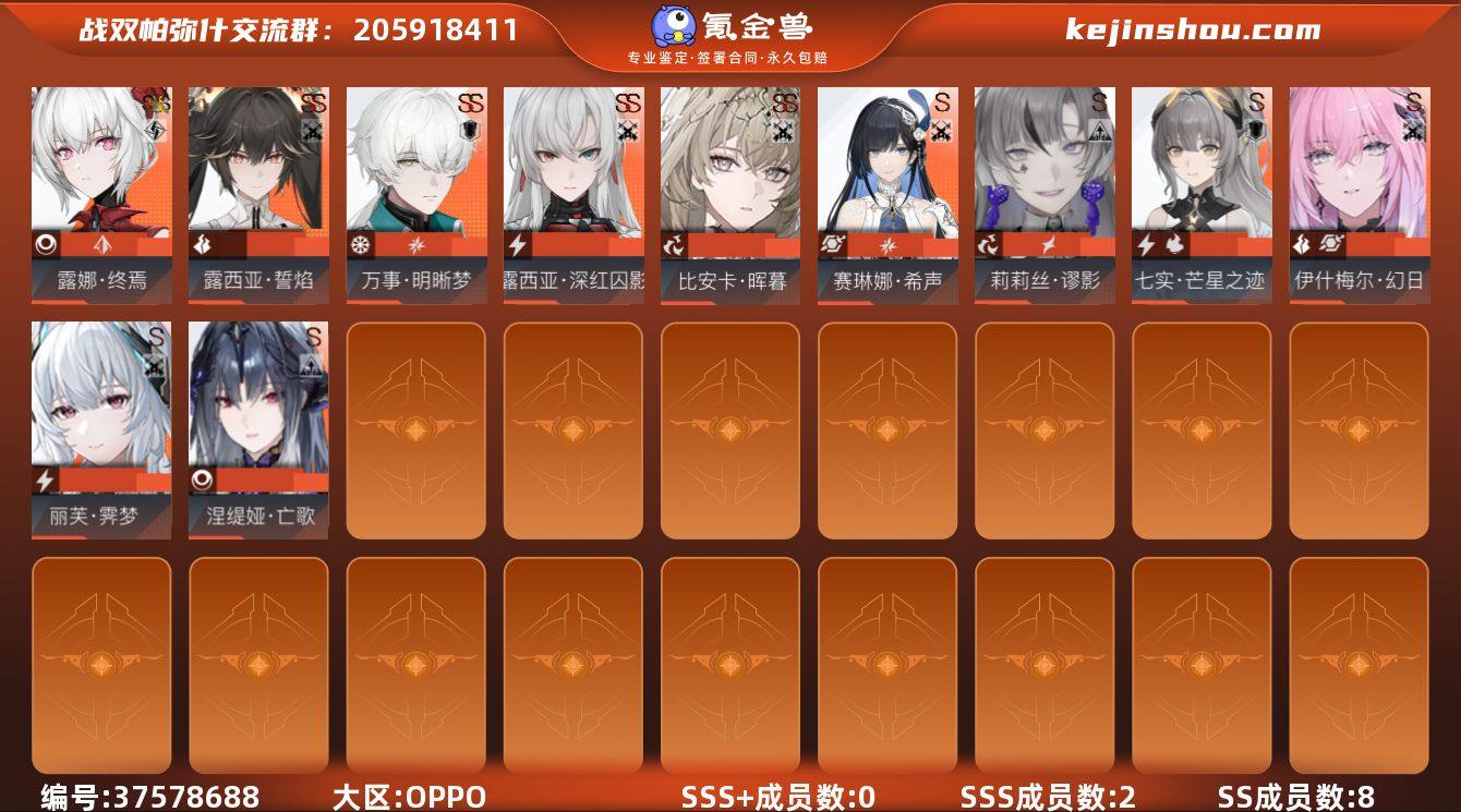 SSS+成员数量:0 SSS成员数量:2 ...