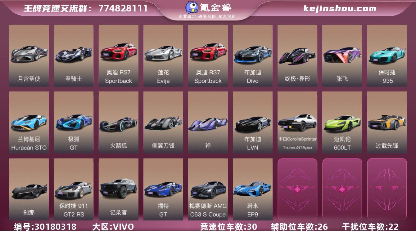 干扰位车辆数:22 竞速位车辆数:30 辅...