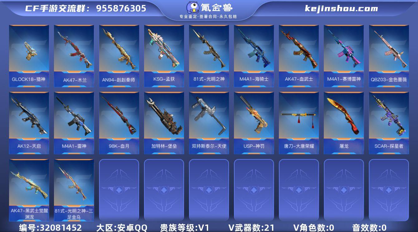 贵族等级:V1 王者武器数:0 v武器数:21