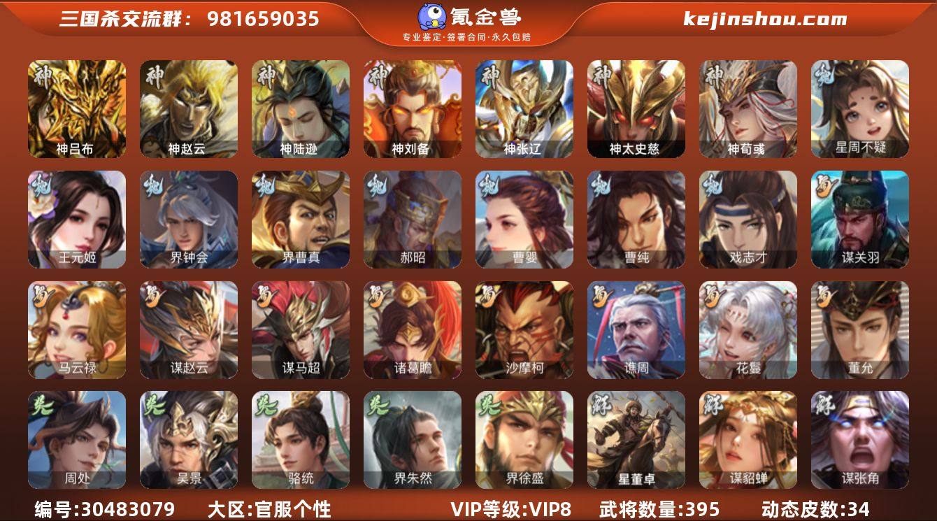 官阶:大将军；VIP等级:VIP8；史诗武...