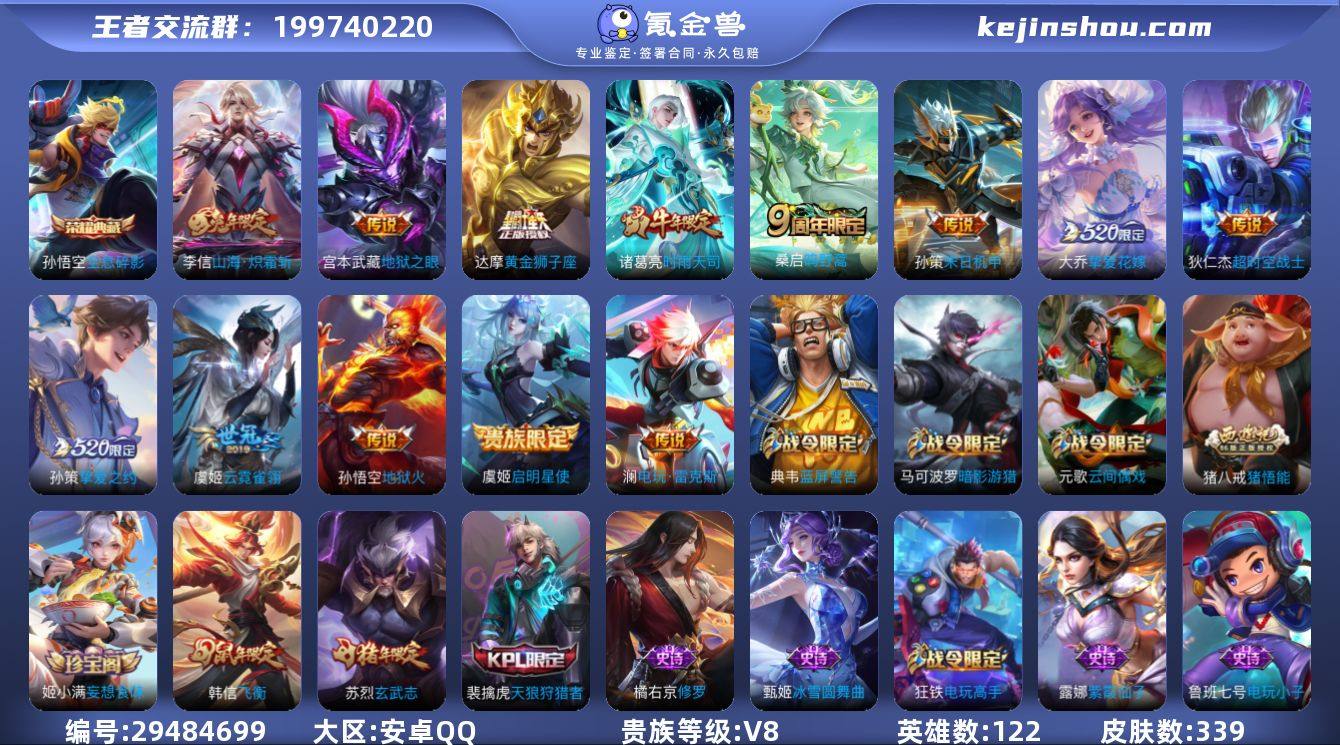 122英雄-339皮肤-【特价号339皮肤...