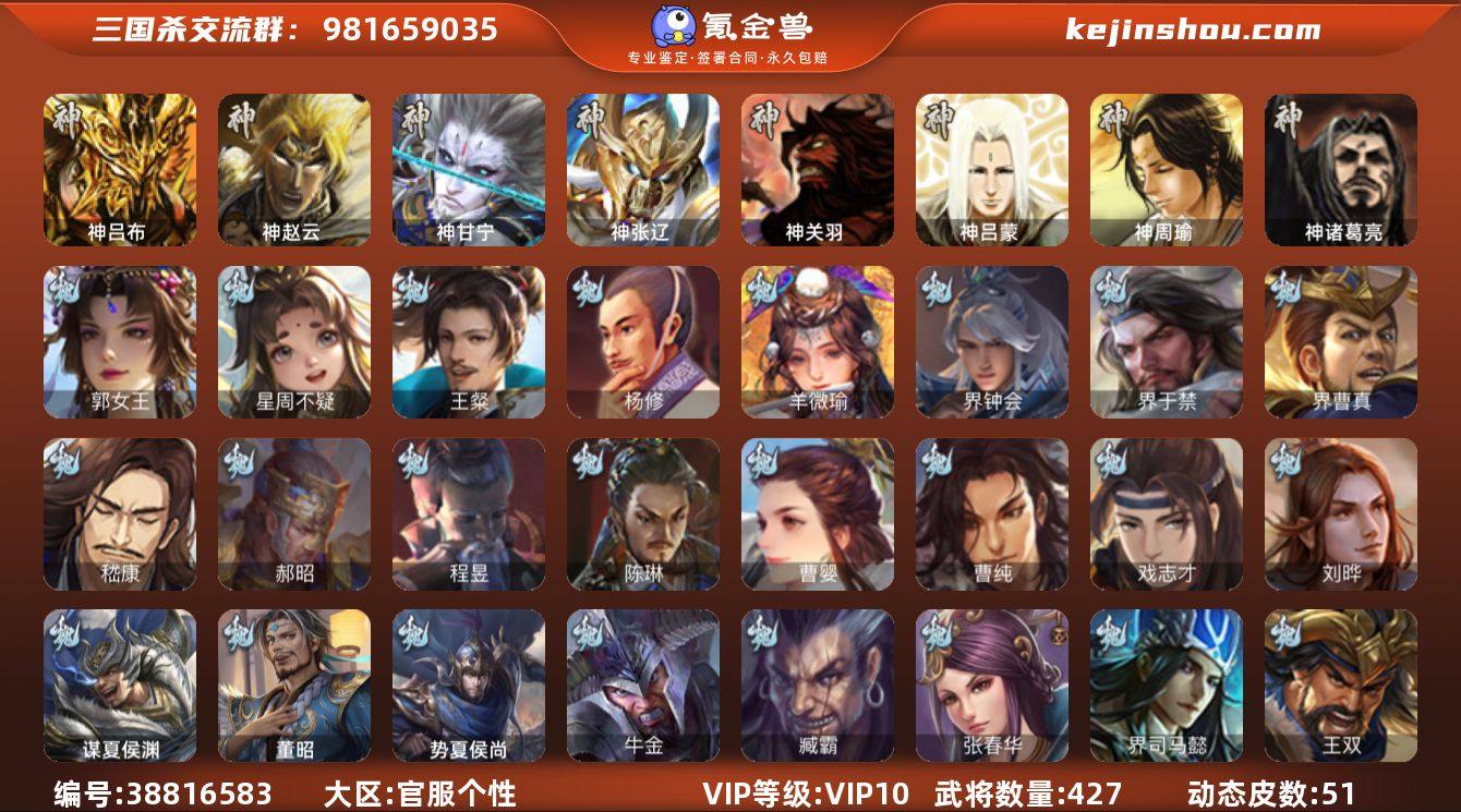官阶:大将军；VIP等级:VIP10；史诗...